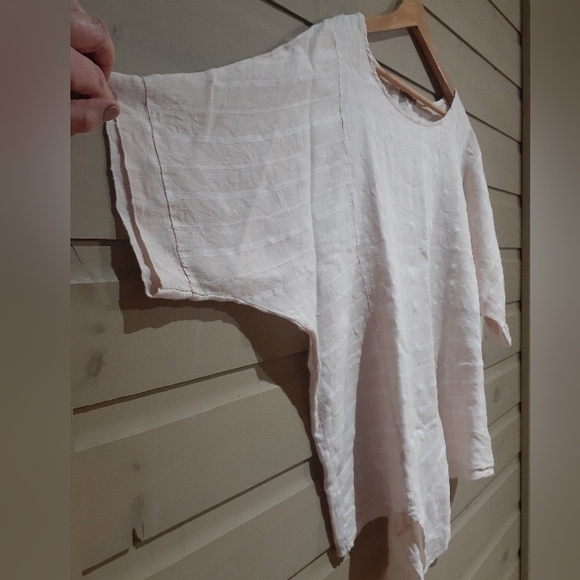 Beyond Capri Women's Linen Top One Size - Picture 5 of 7